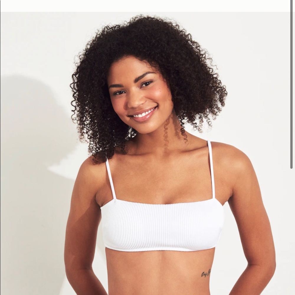 Hollister Ribbed Square-Neck Bikini Top